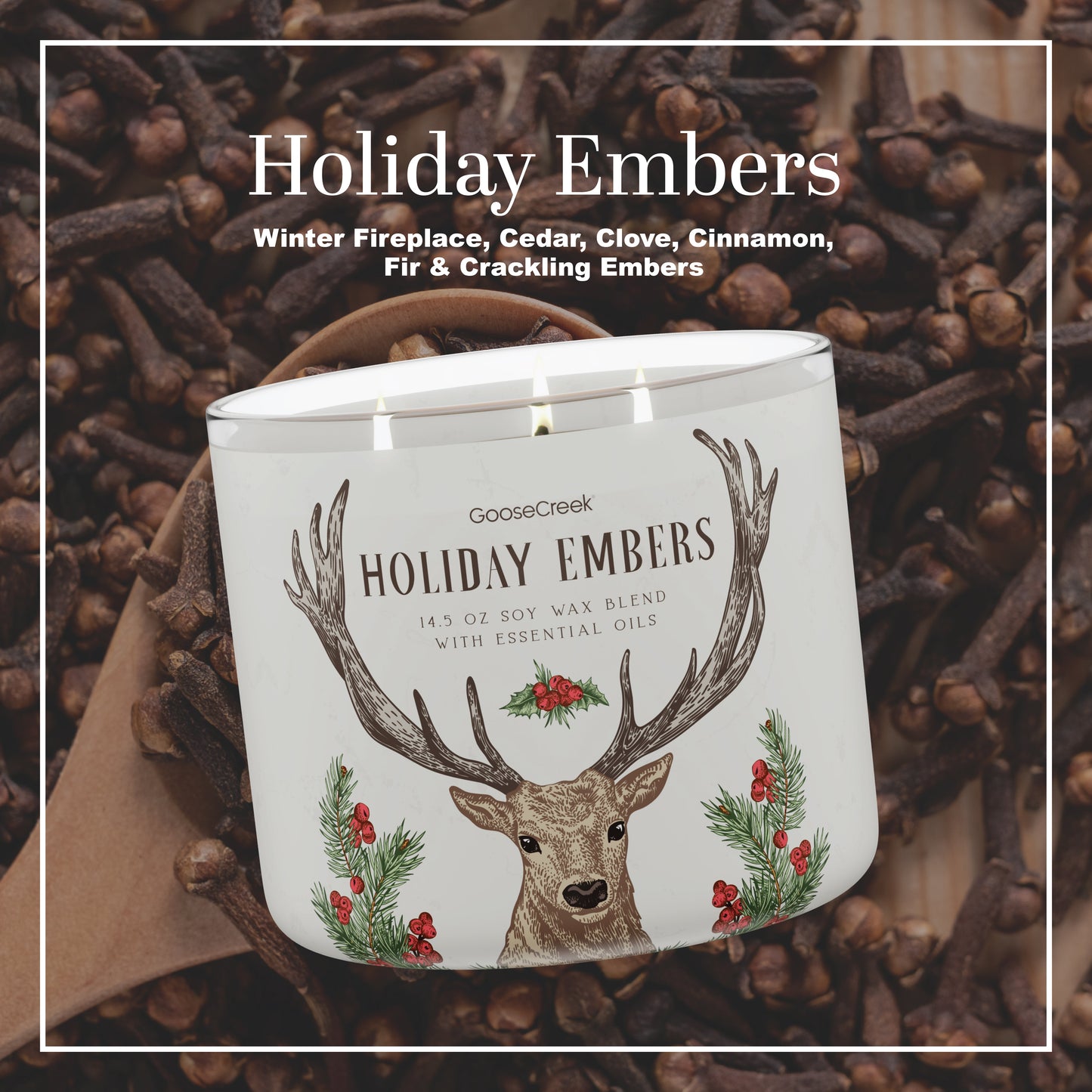 Holiday Embers 3-Wick Candle