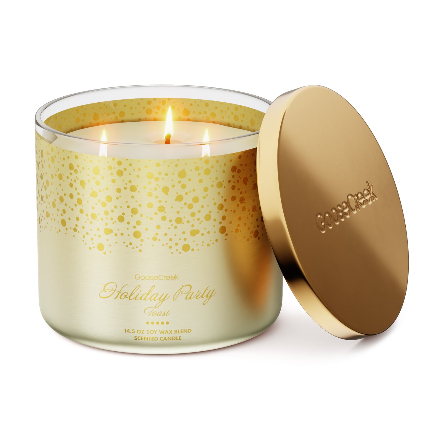 Holiday Party Toast 3-Wick Candle