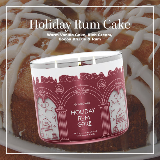 Holiday Rum Cake 3-Wick Candle