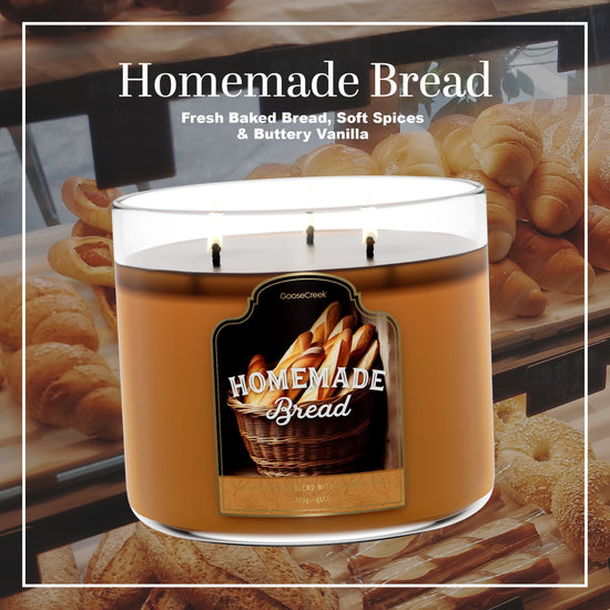 Homemade Bread 3-Wick Candle