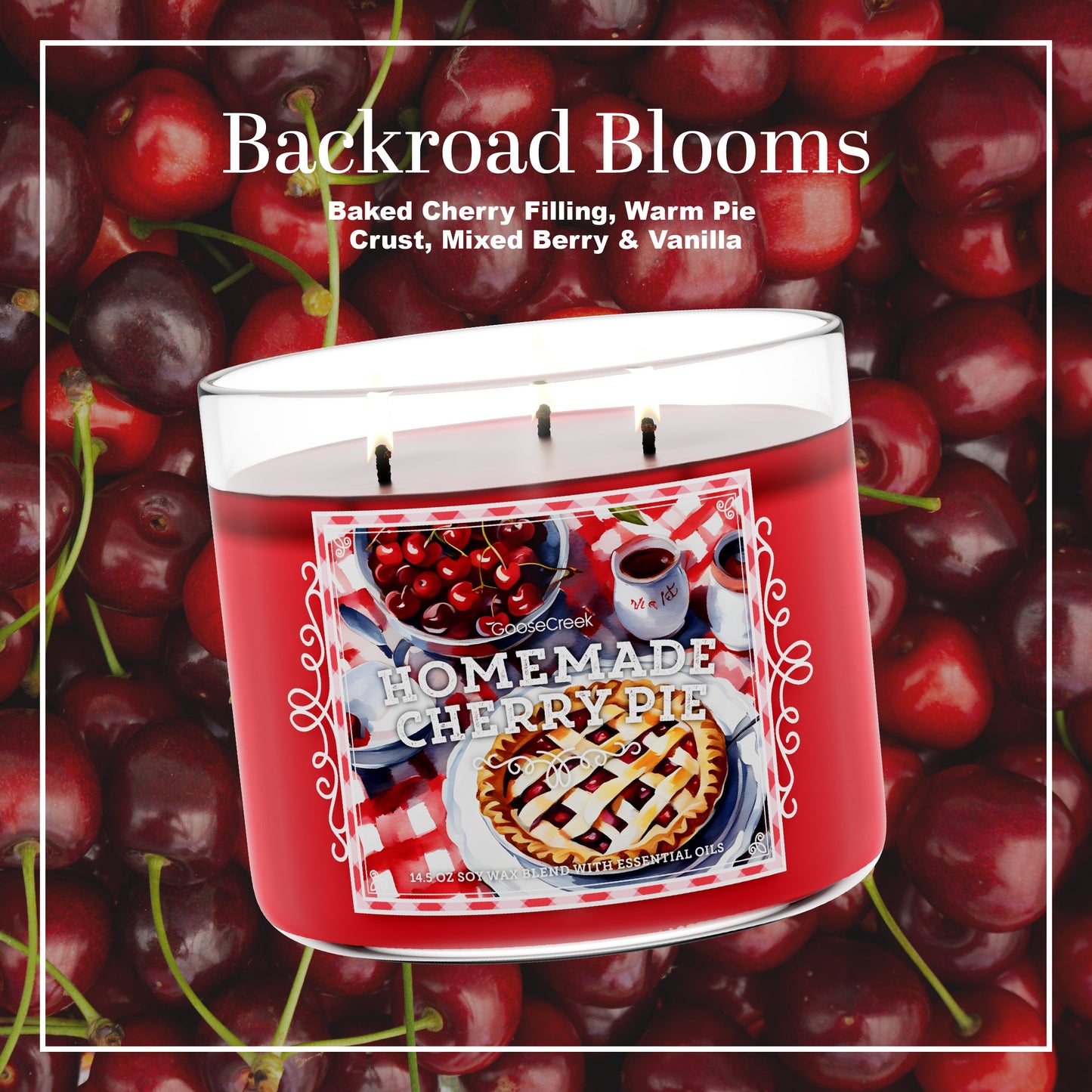Homemade Cherry Pie Large 3-Wick Candle