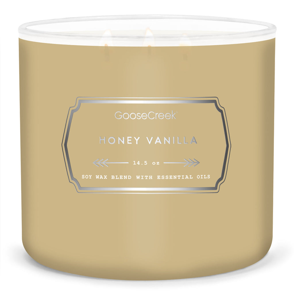 Vanilla Bean Large 3-Wick Candle - Warm and Fragrant Vanilla Scent – Goose  Creek Candle