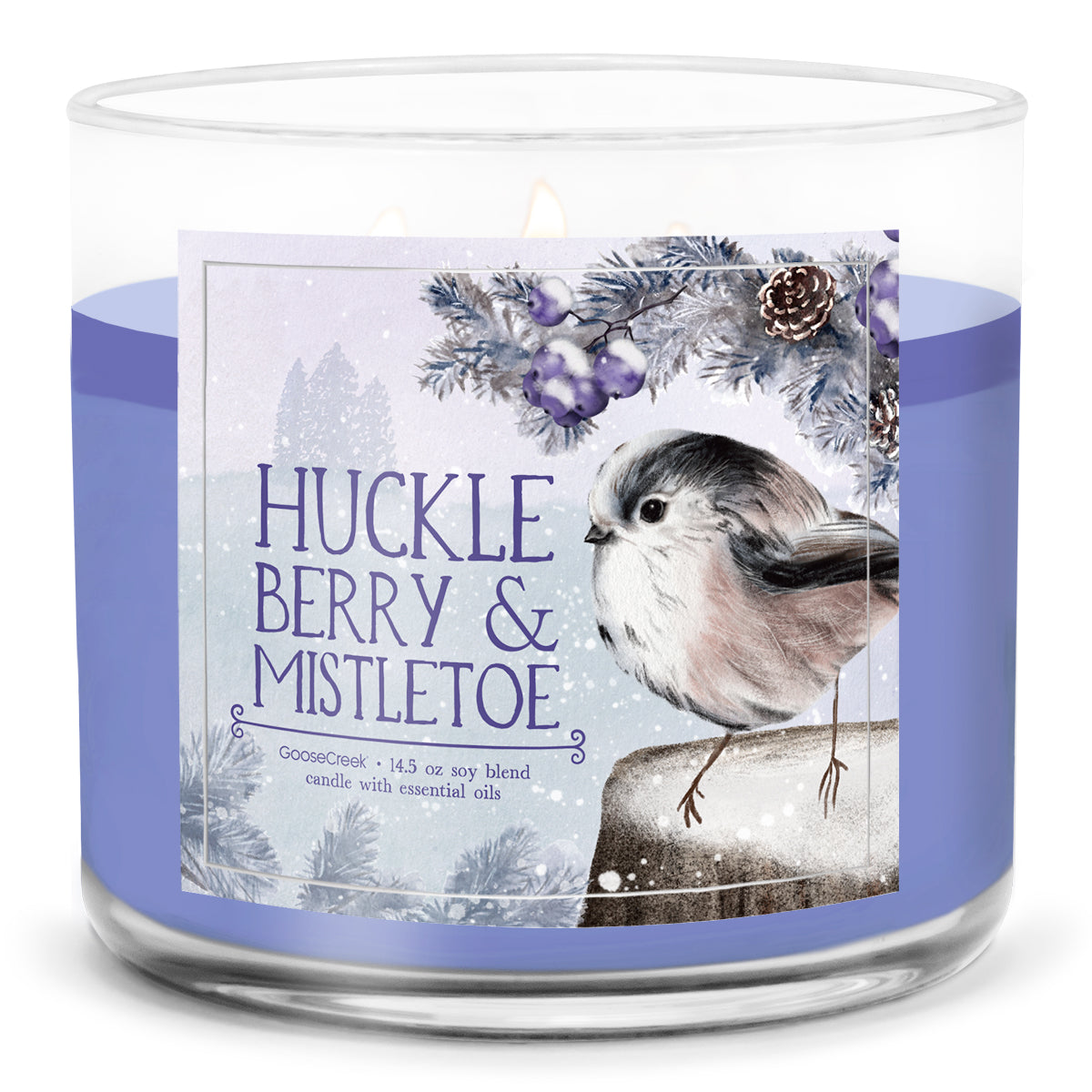 Huckleberry & Mistletoe Large 3-Wick Candle