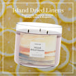 Load image into Gallery viewer, Island Dried Linens 3-Wick Candle
