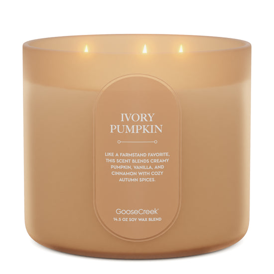 Ivory Pumpkin 3-Wick Candle