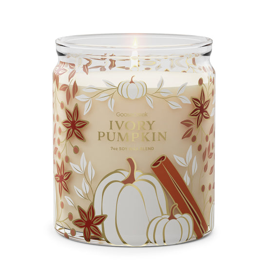 Ivory Pumpkin 7oz Single Wick Candle