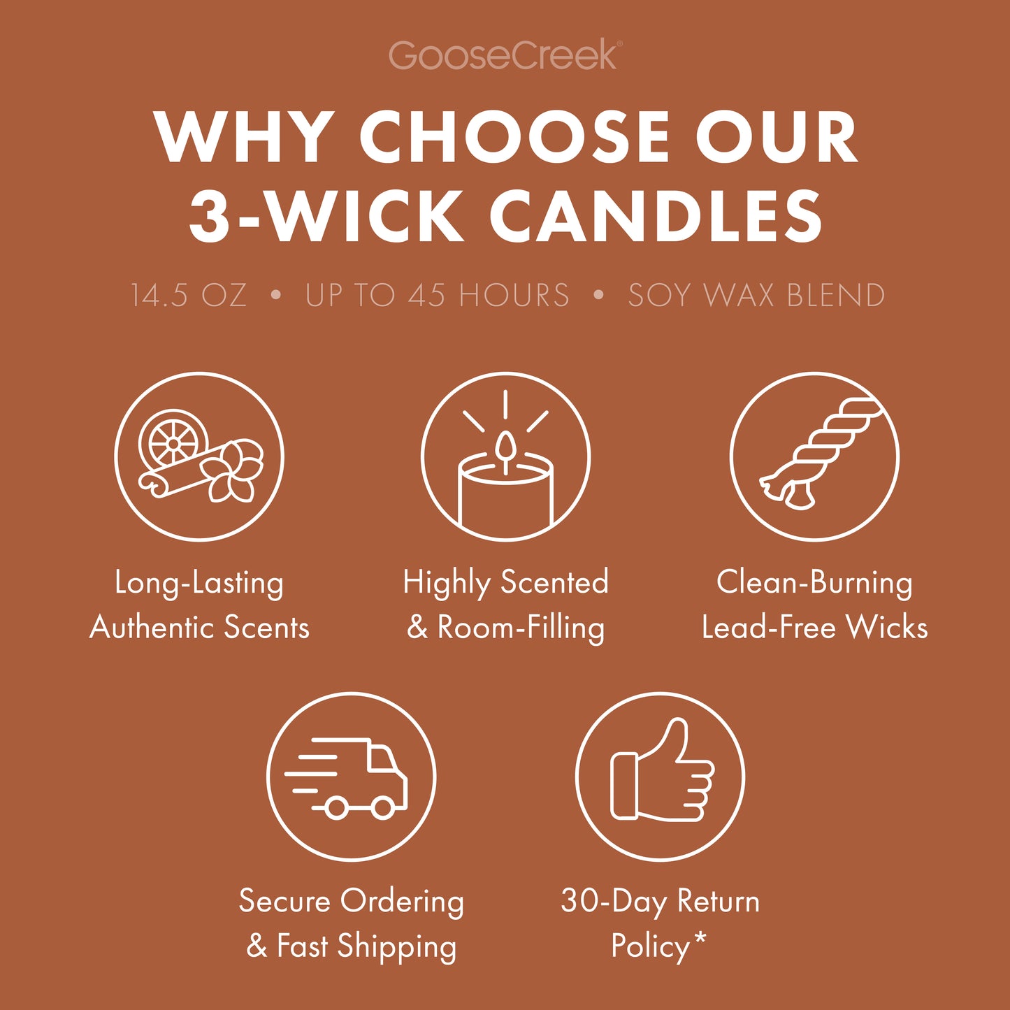 Jack-O-Lantern Large 3-Wick Candle