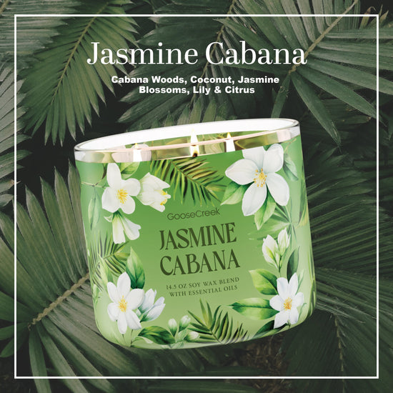 Jasmine Cabana 3-Wick Candle