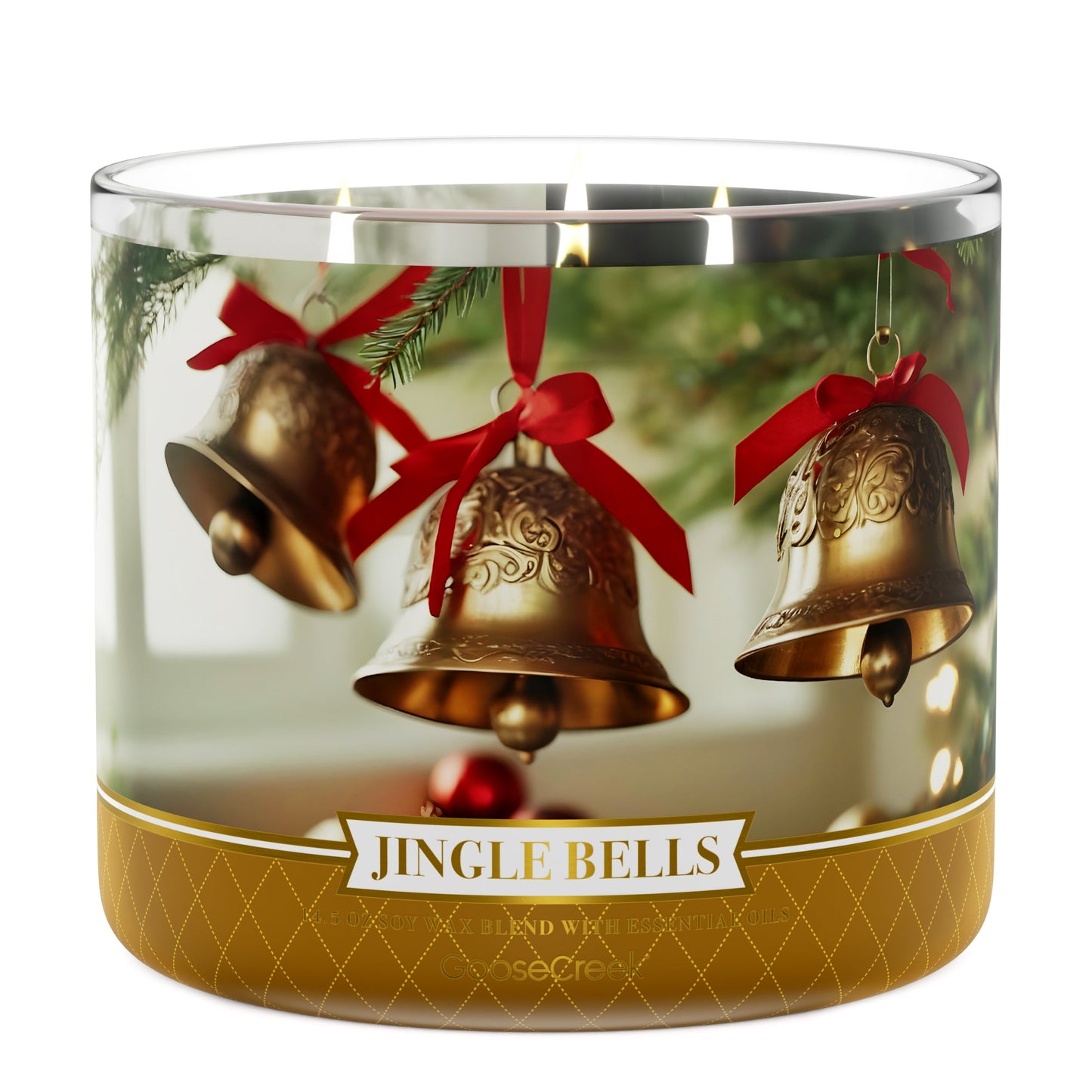 Jingle Bells Large 3-Wick Candle