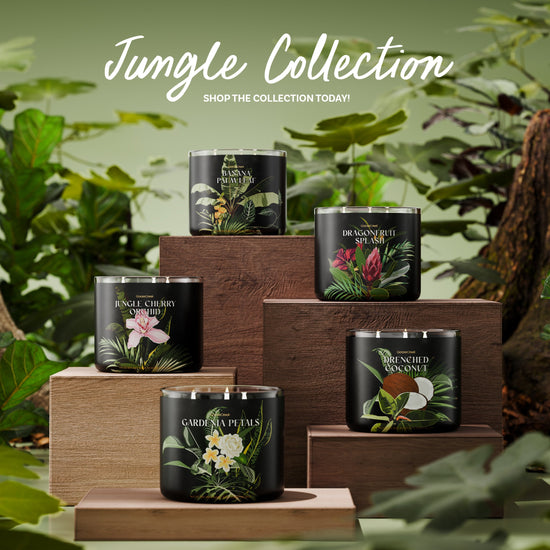 Jungle Palm Trees Large 3-Wick Candle