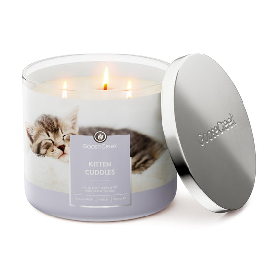 Kitten Cuddles 3-Wick Candle