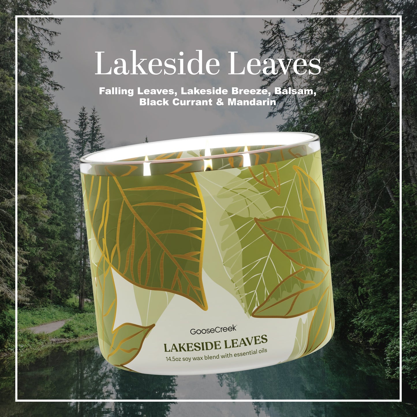 Lakeside Leaves 3-Wick Candle