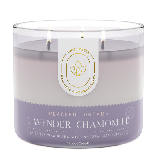 Lavender & Chamomile Aromatherapy Large 3-Wick Candle