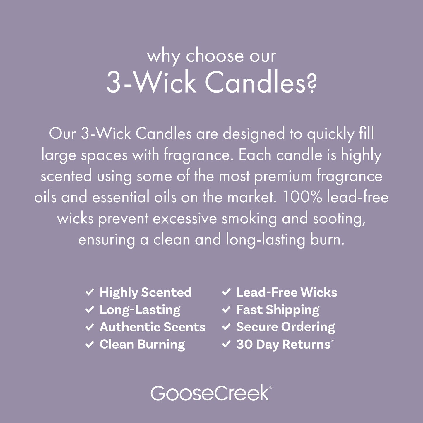 Lavender & Vanilla Aromatherapy 3-Wick Candle