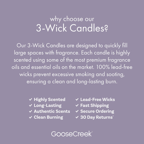 Lavender & Vanilla Aromatherapy 3-Wick Candle