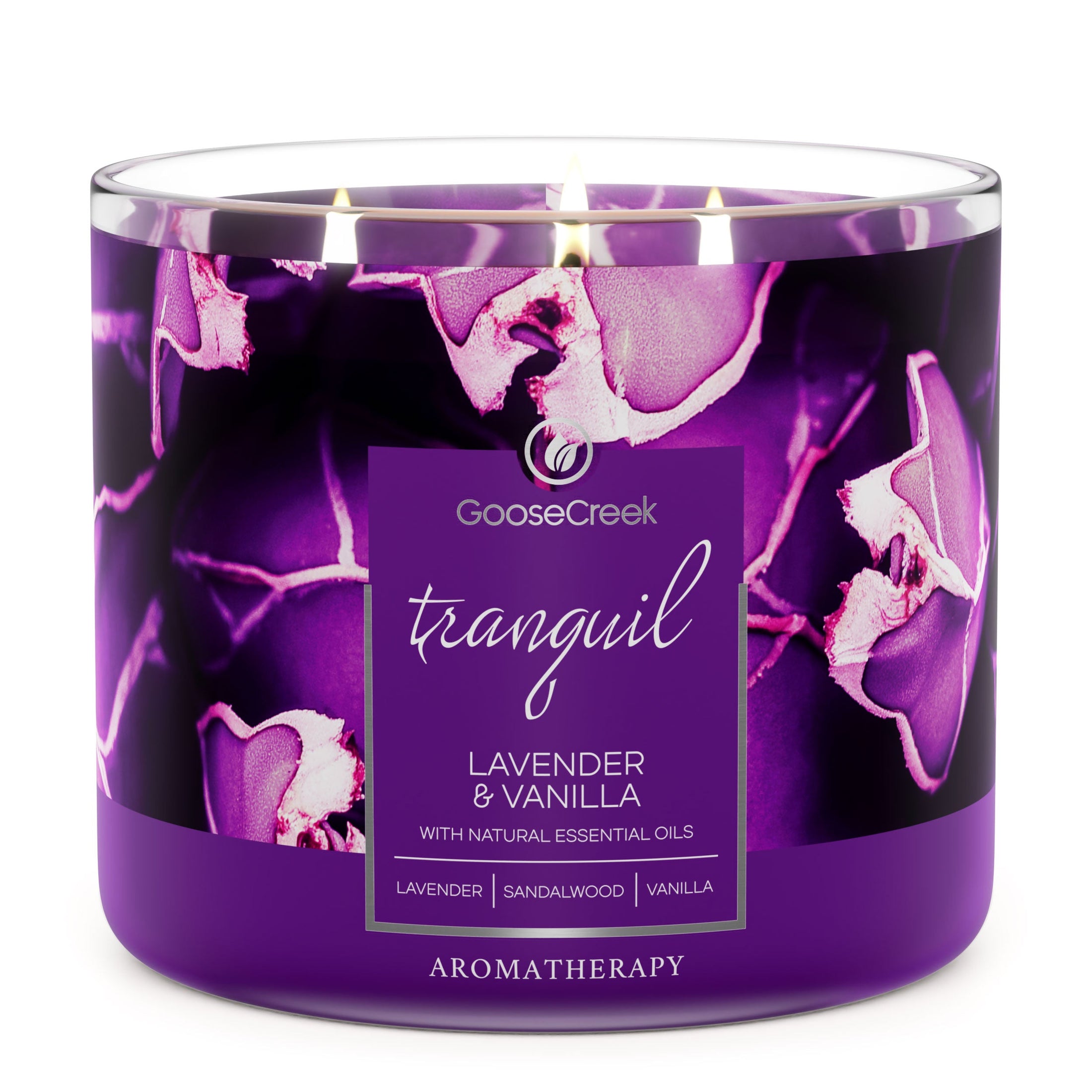 Soothing Lavender Vanilla 3-Wick Candle | Aromatherapy Essential Oils ...