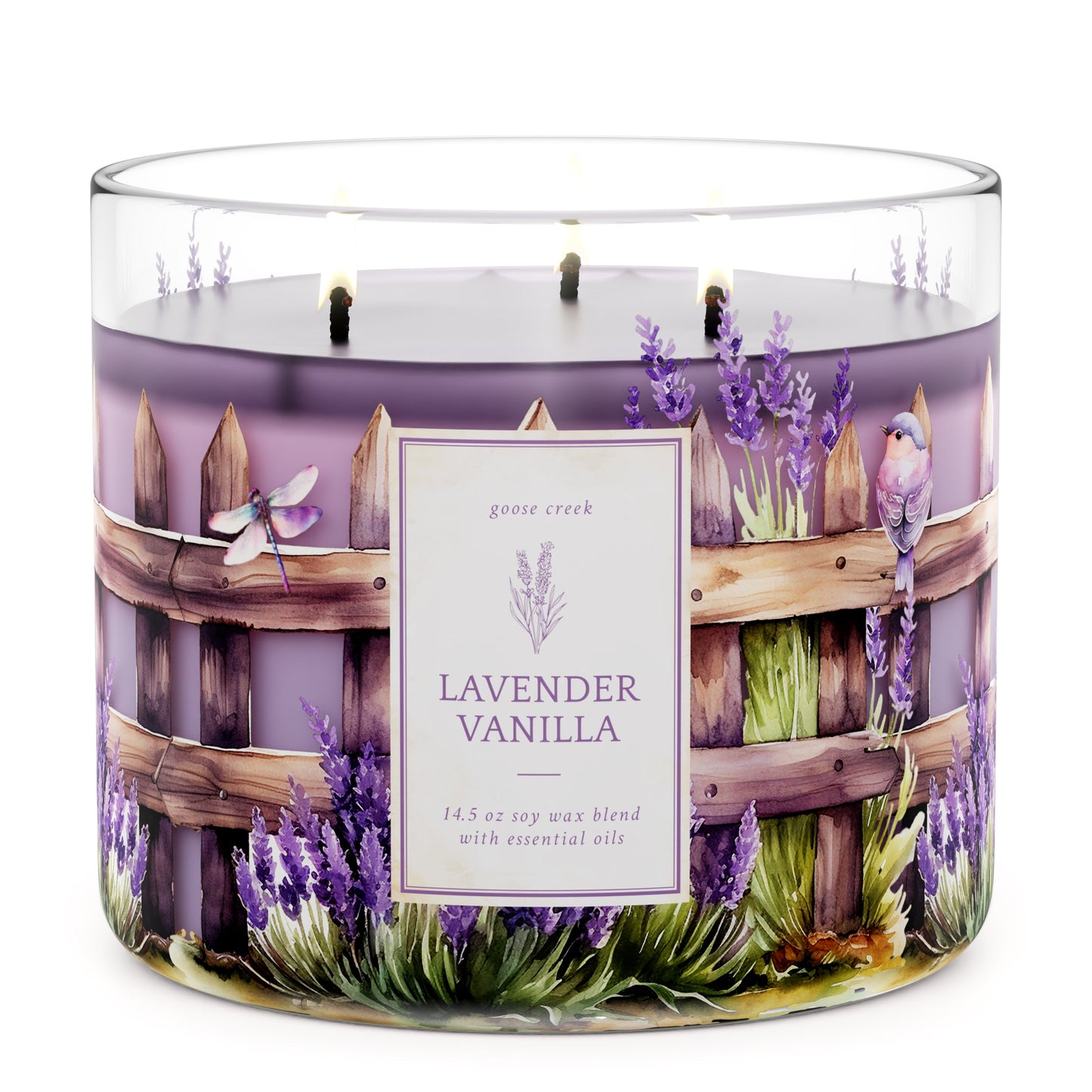Load image into Gallery viewer, Lavender Vanilla Large 3-Wick Candle
