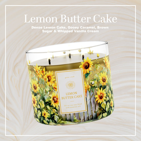 Lemon Butter Cake Large 3-Wick Candle