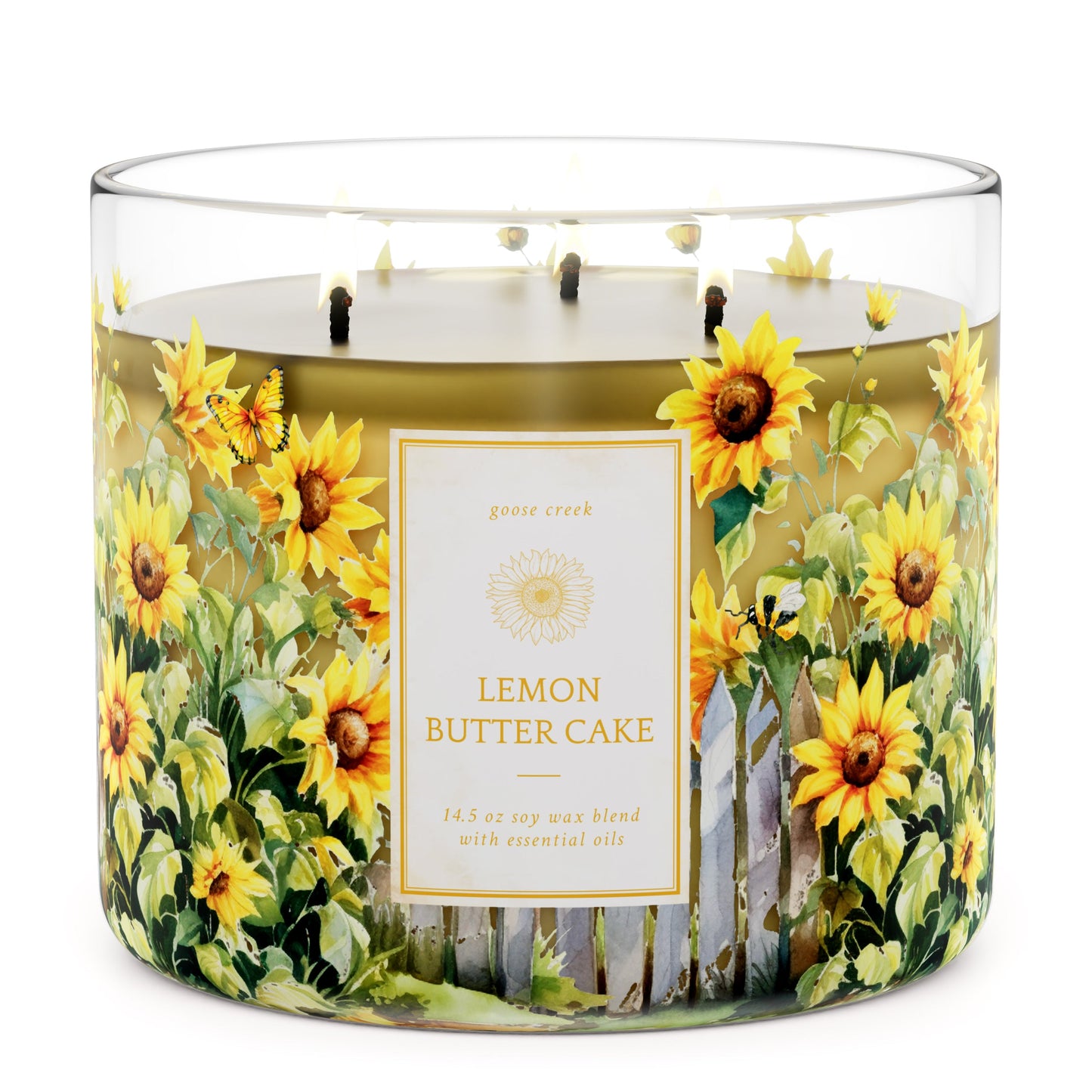 Load image into Gallery viewer, Lemon Butter Cake Large 3-Wick Candle
