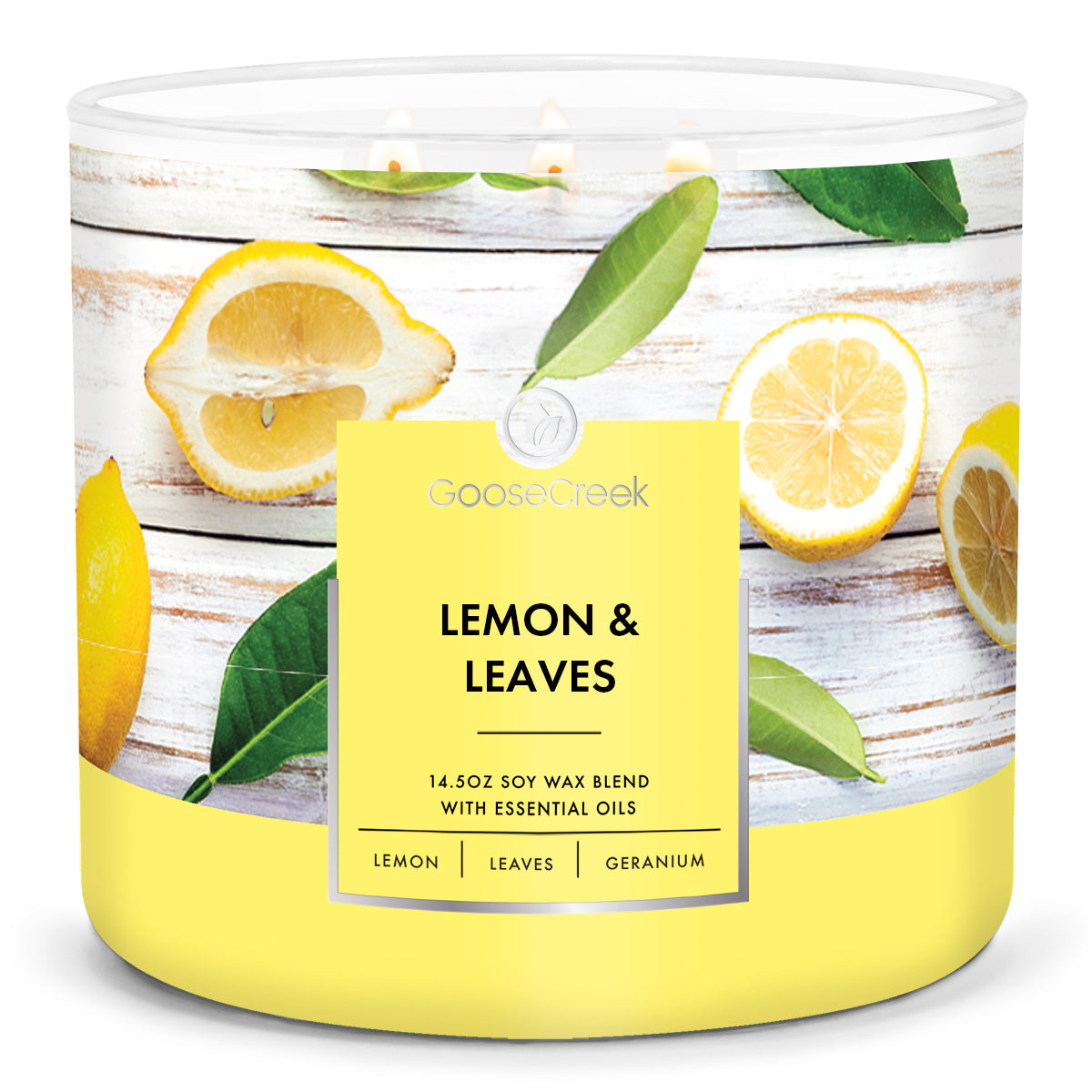 Lemon & Leaves Large 3-Wick Candle