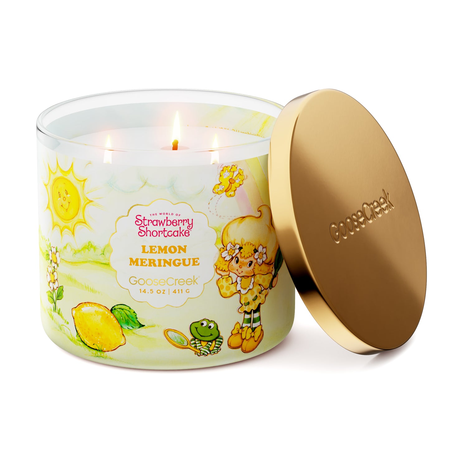 Lemon Meringue Strawberry Shortcake 3-Wick Candle