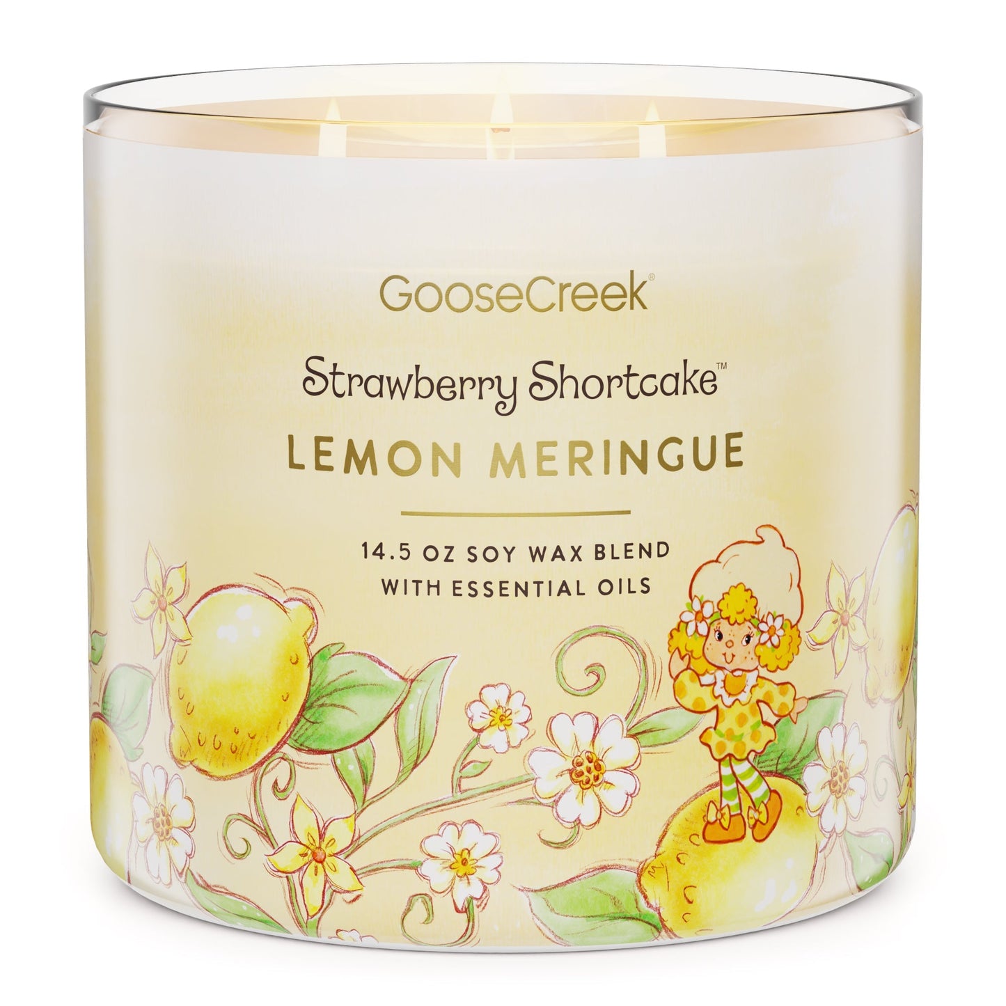 Lemon Meringue Strawberry Shortcake 3-Wick Candle