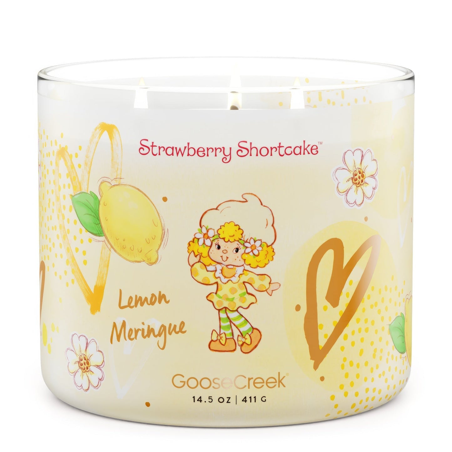 Lemon Meringue Strawberry Shortcake 3-Wick Candle