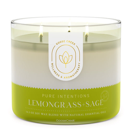 Lemongrass & Sage Aromatherapy 3-Wick Candle