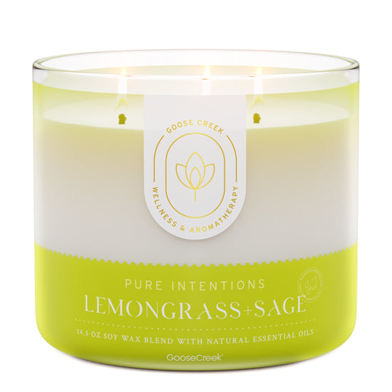 Lemongrass & Sage Aromatherapy 3-Wick Candle