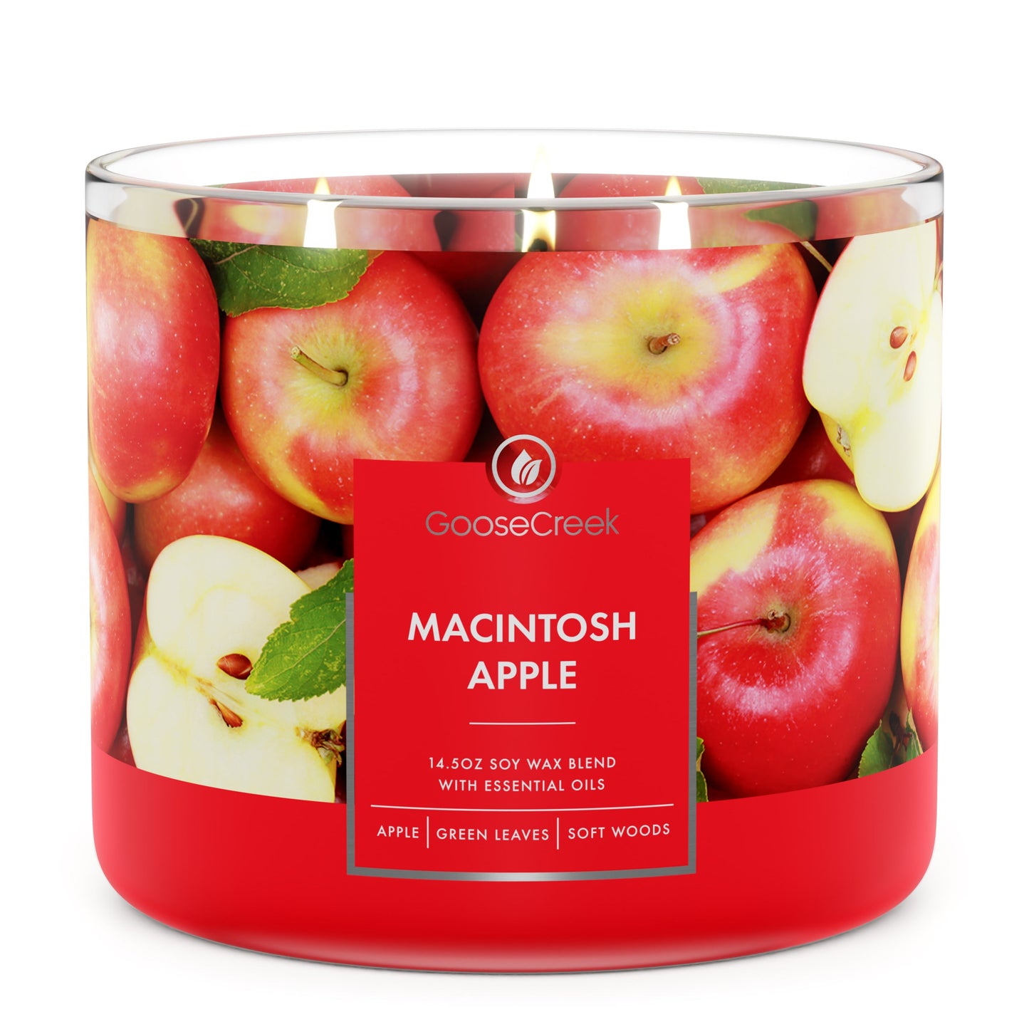 Macintosh Apple 3-Wick Candle