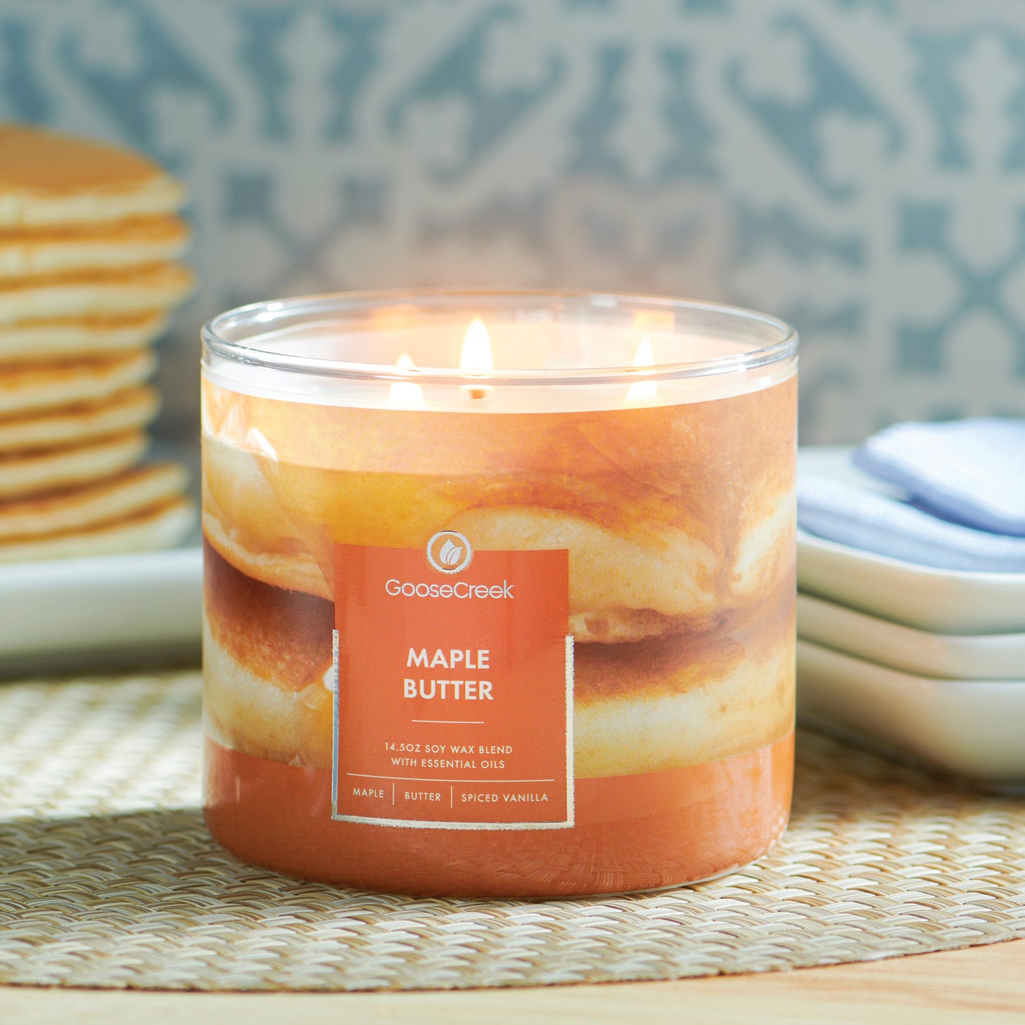Maple Butter Large 3-Wick Candle - Indulge in Sweet and Buttery