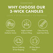 Marshmallow Candy Apple 3-Wick Candle