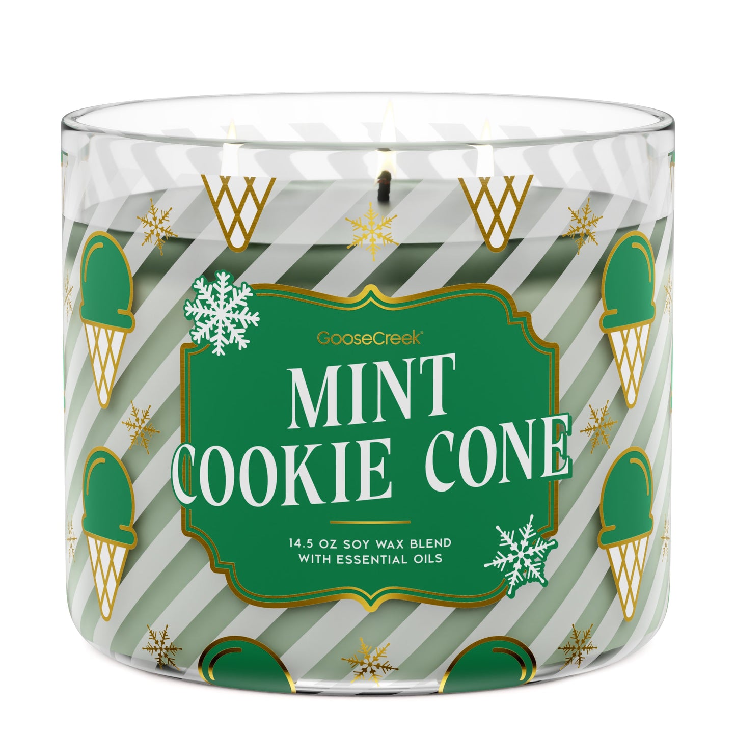 Mint Cookie Cone Large 3-Wick Candle