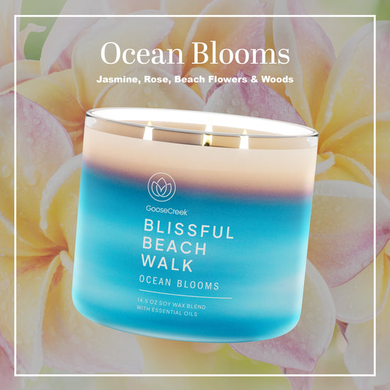 Ocean Blooms Large 3-Wick Candle