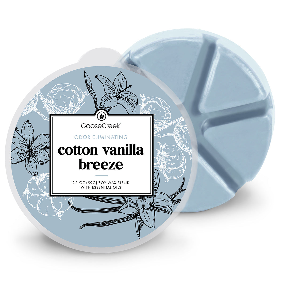 Odor Eliminating Cotton Vanilla Breeze Wax Melt