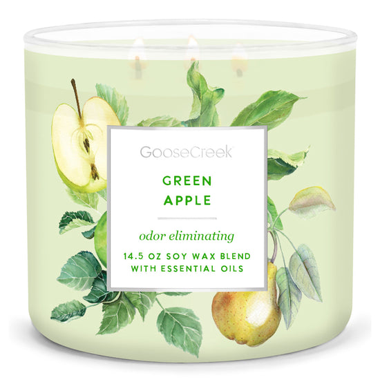 Odor Eliminating - Green Apple Large 3-Wick Candle