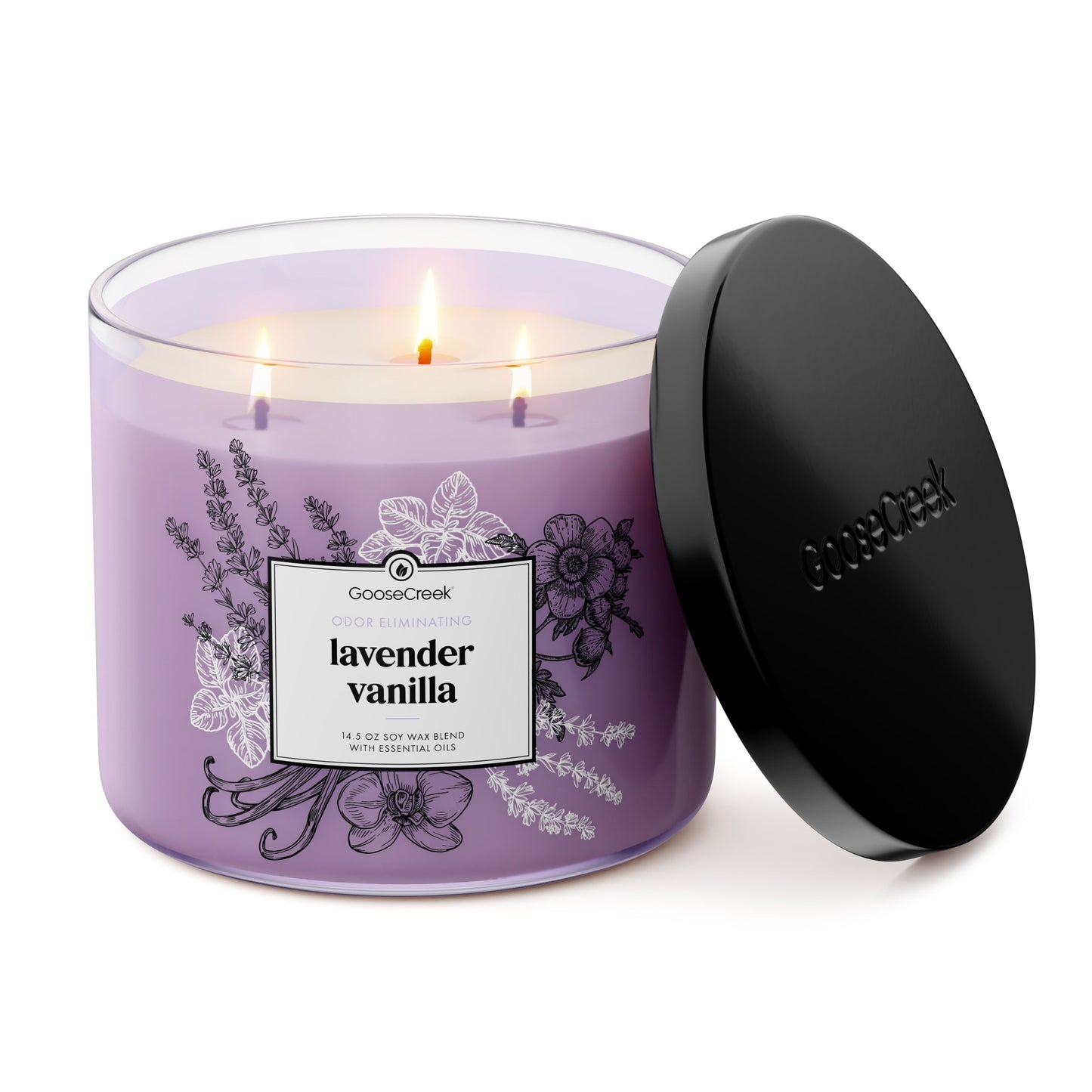 Odor Eliminating - Lavender Vanilla 3-Wick Candle