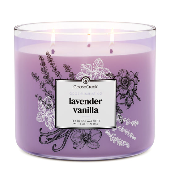 Odor Eliminating - Lavender Vanilla 3-Wick Candle