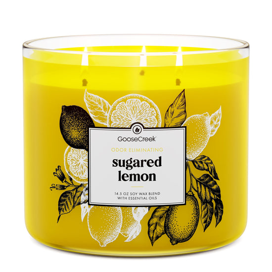 Odor Eliminating Sugared Lemon 3-Wick Candle