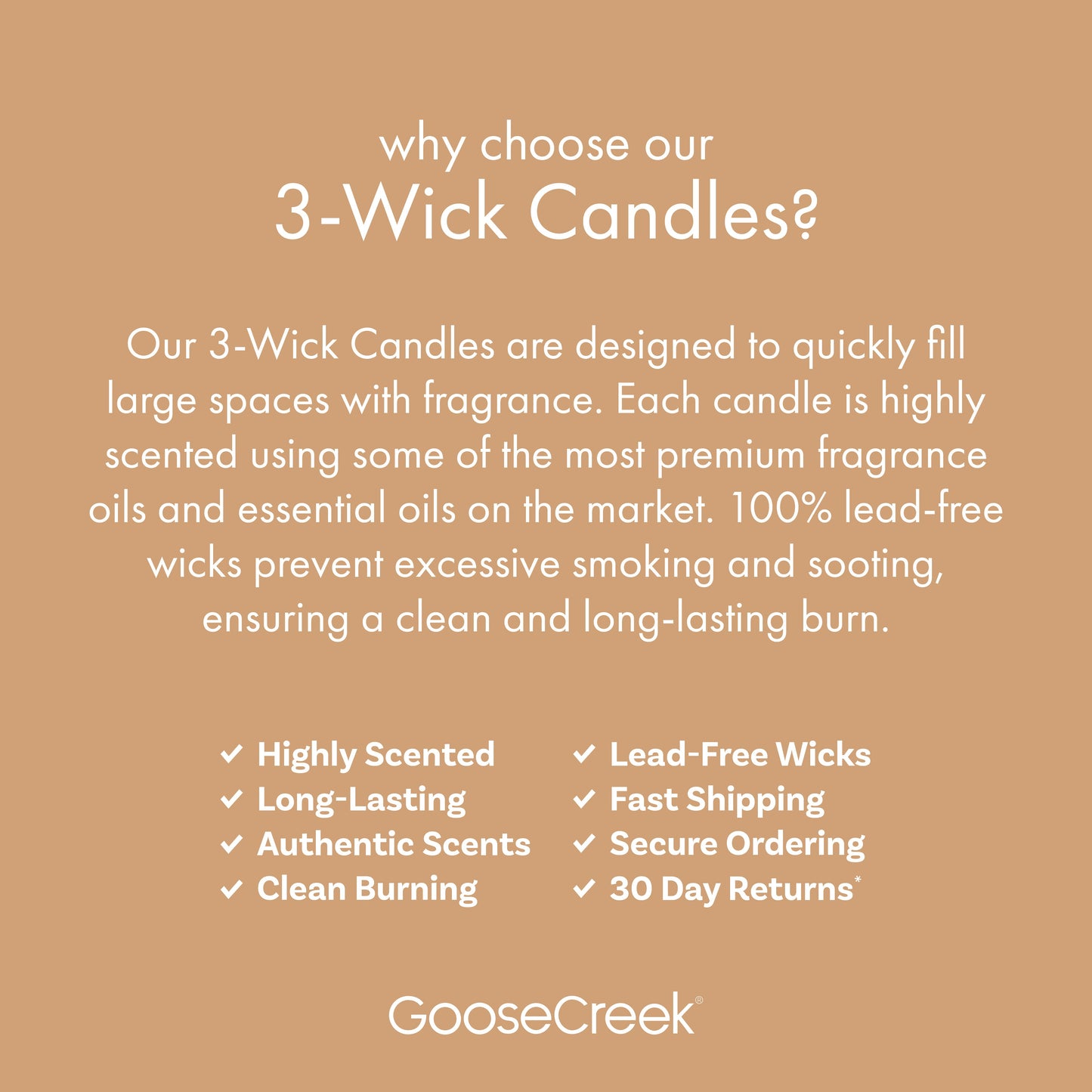 Odor Eliminating - Teakwood 3-Wick Candle