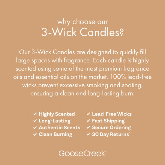 Odor Eliminating - Teakwood Large 3-Wick Candle