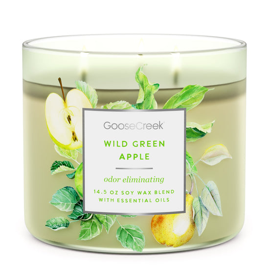 Odor Eliminating - Wild Green Apple Large 3-Wick Candle
