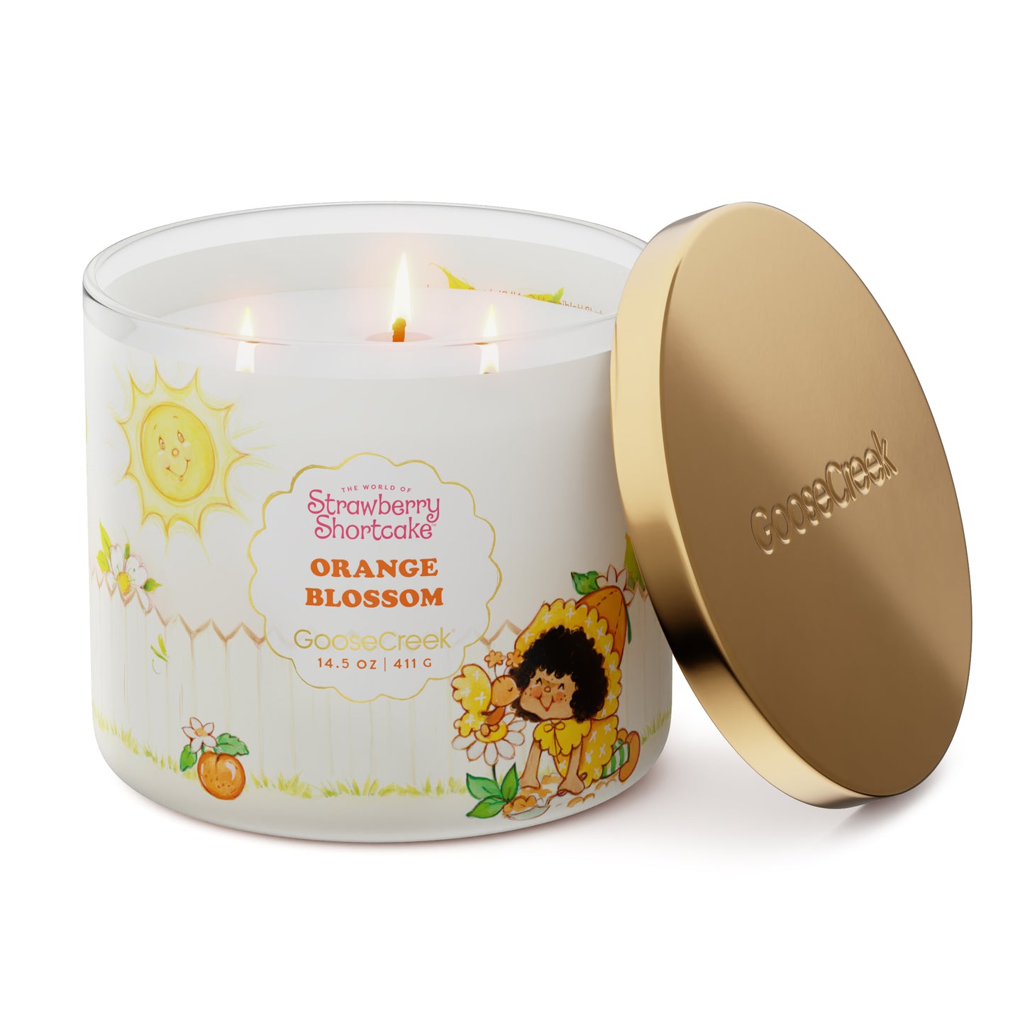 Orange Blossom 3-Wick Strawberry Shortcake Candle