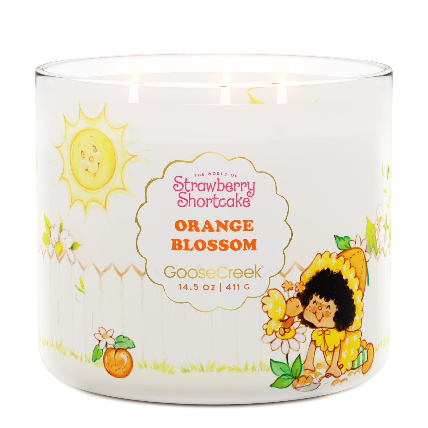 Orange Blossom 3-Wick Strawberry Shortcake Candle