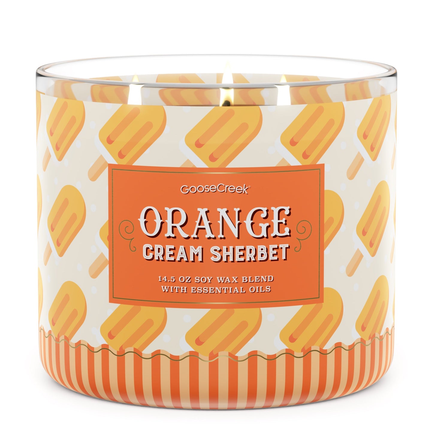 Orange Cream Sherbert 3-Wick Candle