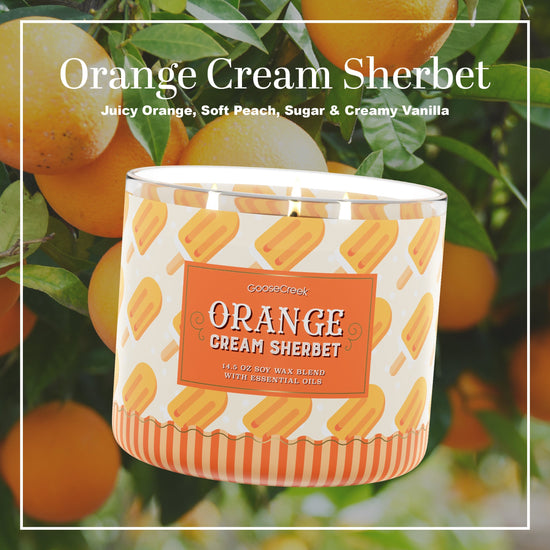 Orange Cream Sherbert 3-Wick Large Candle