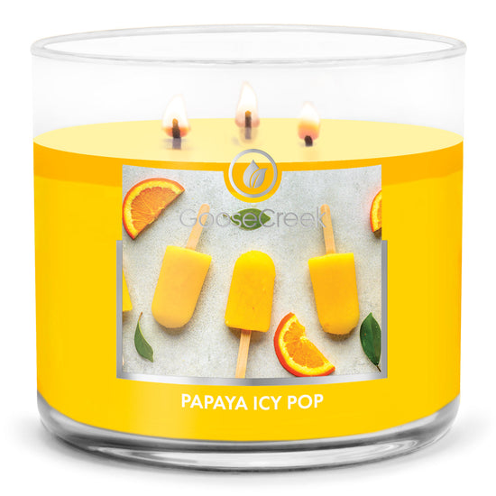 Papaya Icy Pop Large 3-Wick Candle