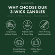 Load image into Gallery viewer, Papaya Leaf &amp;amp; Bamboo 3-Wick Candle
