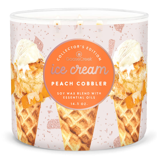 Peach Cobbler Ice Cream 3-Wick Candle