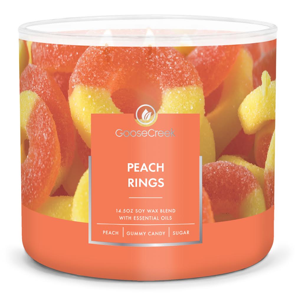 Load image into Gallery viewer, Peach Rings Large 3-Wick Candle
